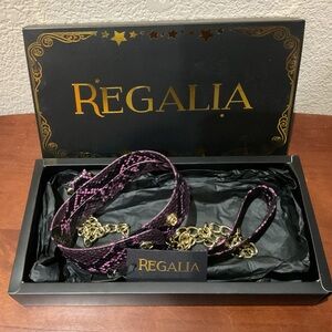Regalia Purple and Gold Collar with Lead- NWT